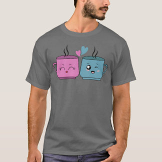 T-shirt café amateur de café latte mignon drôle caféine fi