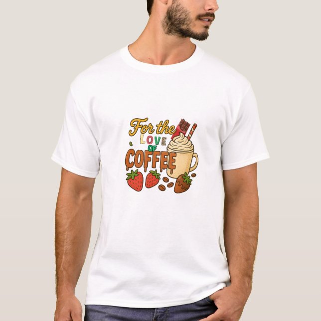 T-shirt café amour (Devant)