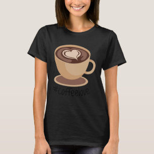 T-shirt Café Amour Café Arabica Haricots Barista Grillage