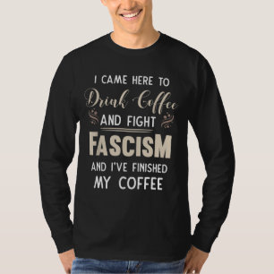 T-shirt Café Antifasciste Et Lutte Contre Le Fascisme