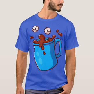 T-shirt Café Avec Dessin À Sucre