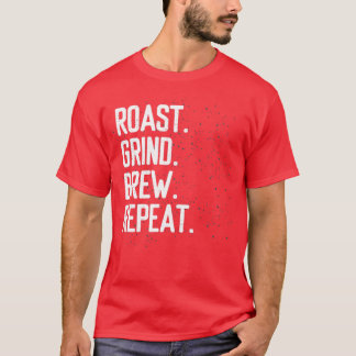 T-shirt café barista brin grill