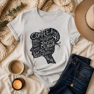 T-shirt Café, Bible, Mama qui fait l'école à la maison Tab
