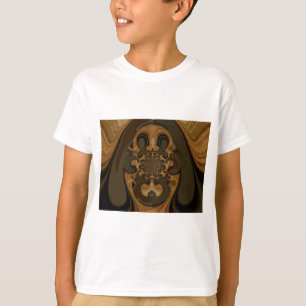 T-shirt Café Brown Flux Kaleidoscope Art Imprimer