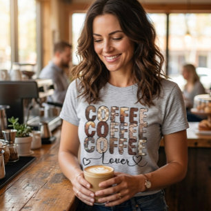 T-shirt Café. Café. Amateur de café.