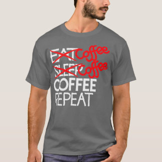T-shirt Café café café répétition 2