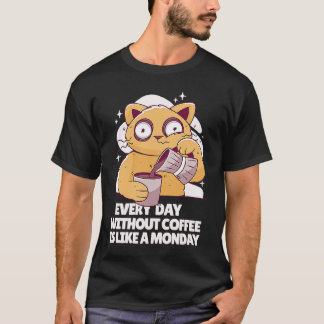 T-shirt Café Café Chat endormi 2