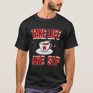 T-shirt Café Caféine Thé Brasserie Amateurs de Cute Espres
