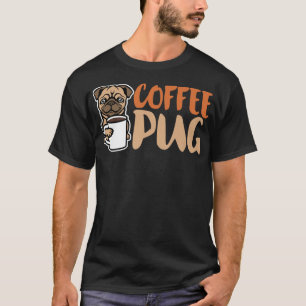 T-shirt Café Carlin Chien Est Amour, J'Aime Mon Carlin Béb