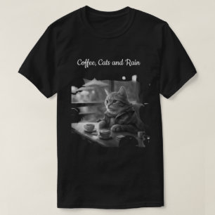 T-shirt Café Chats et Pluie salon de thé Chat