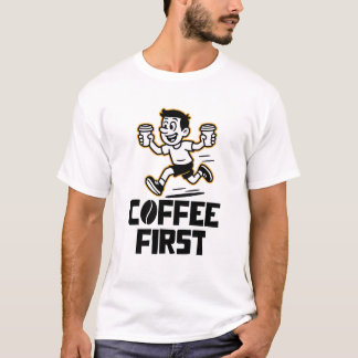 T-shirt Café d'abord