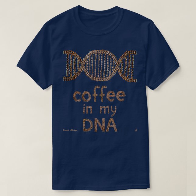 T-shirt Café dans mon ADN (Design devant)