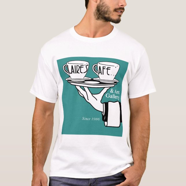 T-shirt Café de Claires et galerie d'art (Devant)