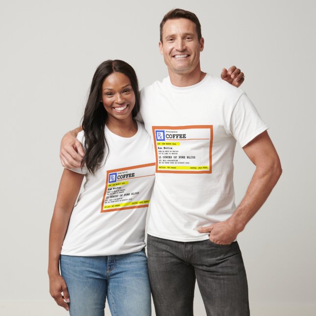 T-shirt Café d'ordonnance personnalisé (Unisexe)