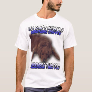 T-shirt café du matin du chien