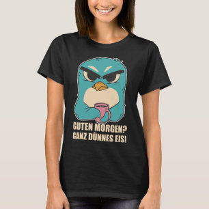 T-shirt Café espresso en pingouin ennuyé hommes femmes