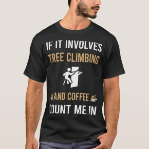 T-shirt Café Et Arbre Escalade Climber