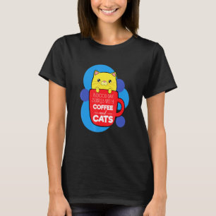 T-shirt café et chats Mocha espresso cappuccino drôle de b