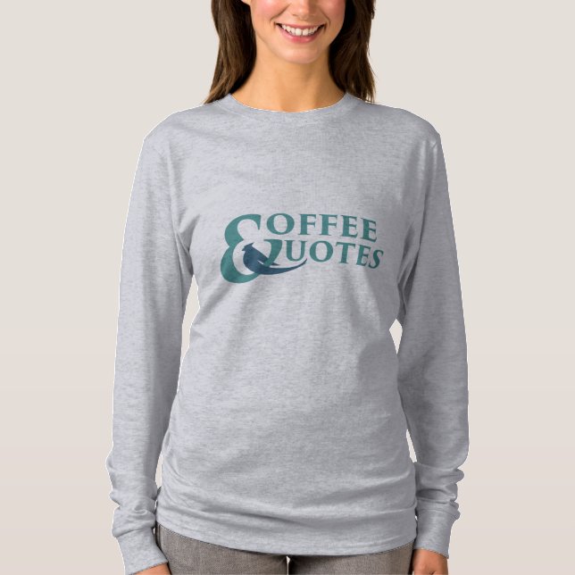 T-shirt Café et citations (Devant)
