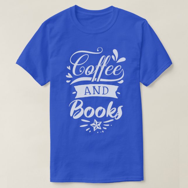 T-shirt Café et livres Lecture (Design devant)