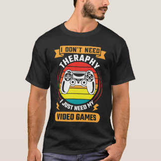 T-shirt Café et mes Jeux Vidéo Jeu Vidéo fille Lover