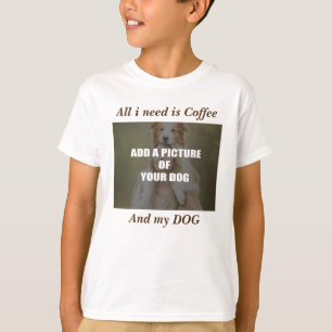 T-shirt Café et mon Oreiller de chien