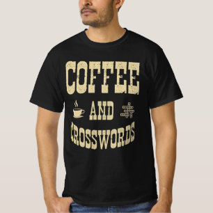 T-shirt Café Et Mots-Croisés