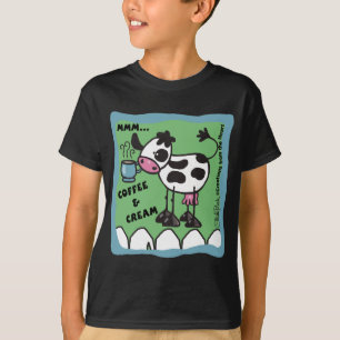 T-shirt Café et vache à la crème