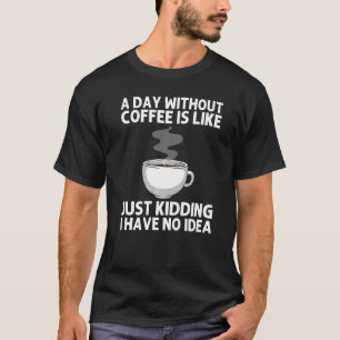 T-shirt Café Frais Pour Hommes Femmes Tasse Café Barista E