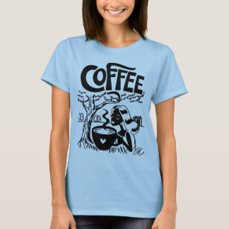 T-shirt Café Girl