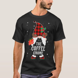 T-shirt Café Gnome Buffalo Plaid Correspondant Famille Chr
