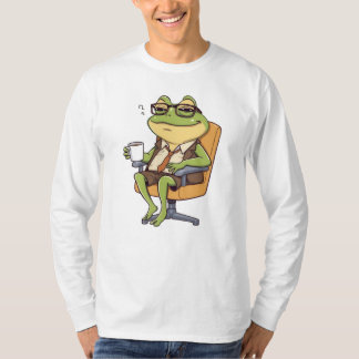 T-shirt Café grenouille du bureau cool