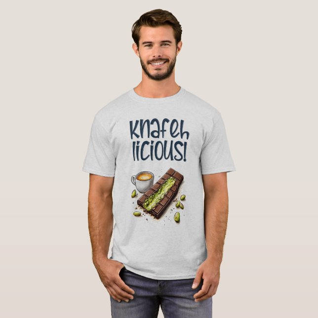 T-shirt Café Knafehlicious Kunafa Pistachio (Devant entier)