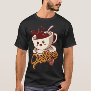 T-shirt café labrador maman noir labrador