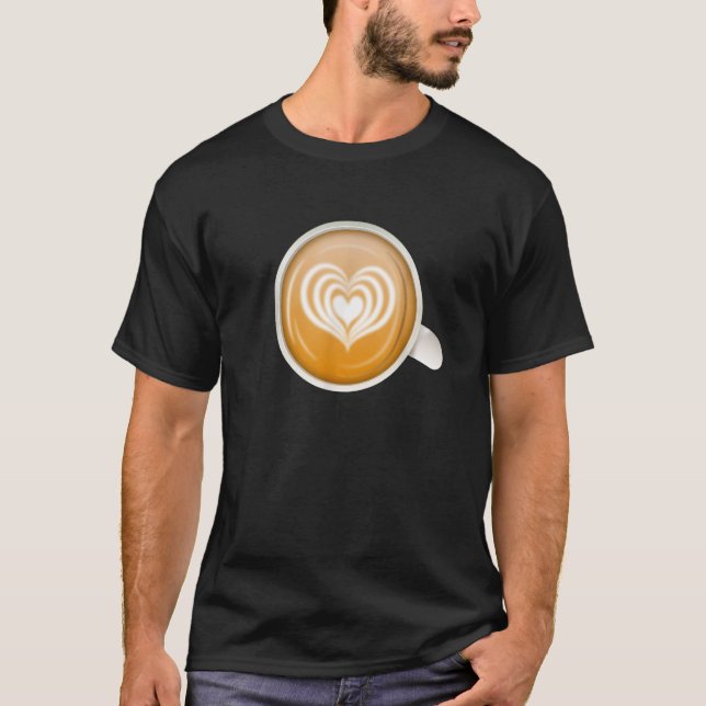 T-shirt Café Latte Macchiato Barista Café Fèves Café Café  (Devant)