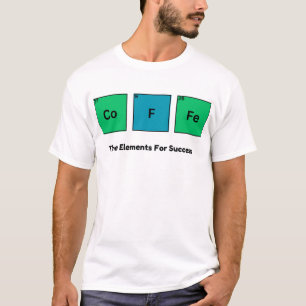 T-shirt Café Les Éléments Pour Réussir Drôle Motivation
