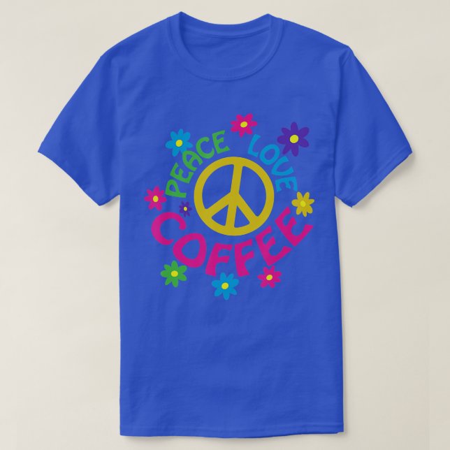 T-shirt Café Peace Love (Design devant)