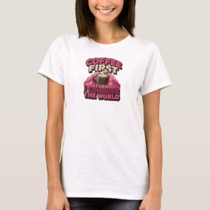 T-SHIRT CAFÉ QUI ATTIRE LE REGARD, PUIS CONQUÉRIR LE MONDE