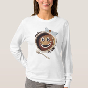 T-shirt Café Smile Drôle mignon sucré