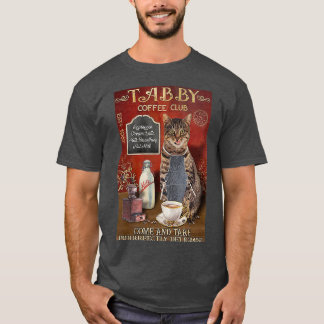 T-shirt Café Tabby Chat citations amusantes