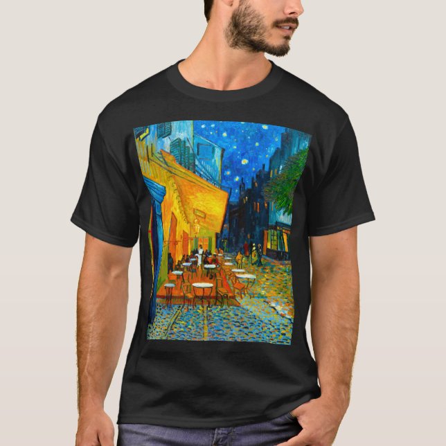 T-shirt Café Van Gogh Terrasse en soirée (Devant)