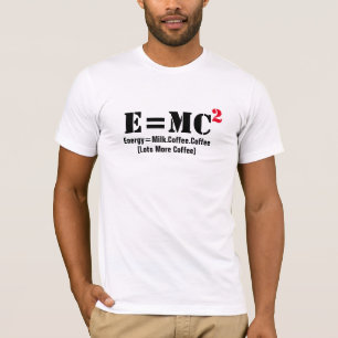T-shirt Café Yoga Vin E Égal À MC Carré Funny Shirt