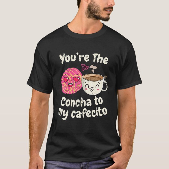 T-shirt Cafecito y Pan Dulce Cafecito Y Chisme Latina Vale (Devant)