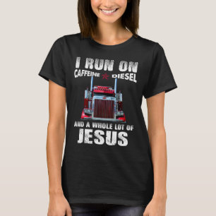 T-shirt Caféine Diesel Jésus Christian Trucker désorganisé