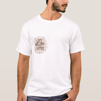 T-shirt "Caféine et frissons : Sip, Relax, Repeat"