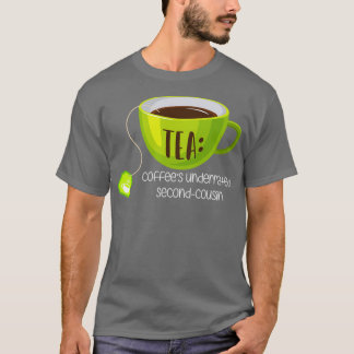 T-shirt Cafés TEA sous-évalués Second Cousin sur Brown 1