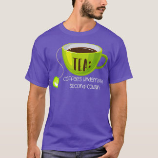 T-shirt Cafés TEA sous-évalués Second Cousin sur Brown 2