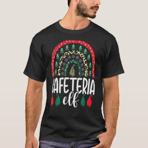 T-shirt Cafétéria de Noël Elf Lunch Lady Enseignante