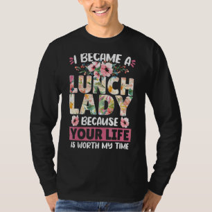 T-shirt Cafétéria Lady Déjeuner Je Suis Devenue Dame Déjeu