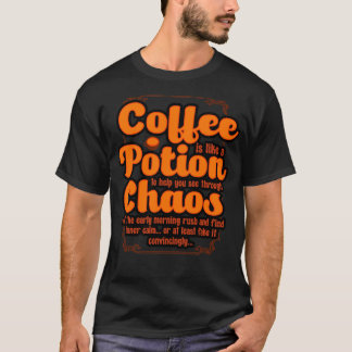 T-shirt Cafetière Café Est Comme Une Potion Pour Vous Aide